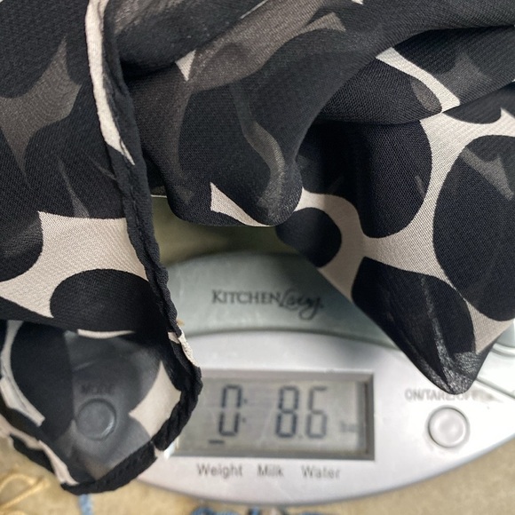 Anne Klein sleeveless maxi dress polka dots chiffon texture cinch waist S - Picture 14 of 14